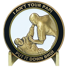 Load image into Gallery viewer, BL9-008 I AIN'T YOUR PAPI Passaic County Sheriff Challenge Coin 911 COPS inspired by Officer Anthony Damiano
