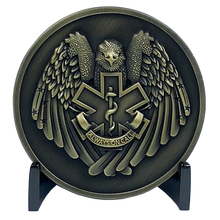 Load image into Gallery viewer, CL11-04 Emergency Medical Services Paramedic ALWAYS ON CALL EMT EMS Challenge Coin