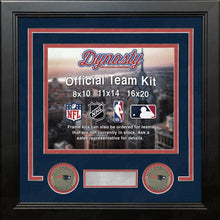 Load image into Gallery viewer, New England Patriots Custom NFL Football 11x14 Picture Frame Kit (Multiple Colors)