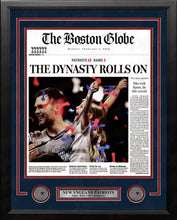 Load image into Gallery viewer, New England Patriots Super Bowl LIII Champions Framed Boston Globe Photo