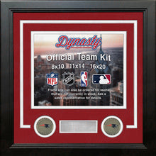 Load image into Gallery viewer, New England Patriots Throwback Custom NFL Football 16x20 Picture Frame Kit (Multiple Colors)
