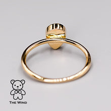 Load image into Gallery viewer, Geometric Pear Shaped Australian Doublet Opal Engagement Ring 14K Yellow Gold