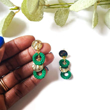 Load image into Gallery viewer, Petite Circle and Gold Earrings