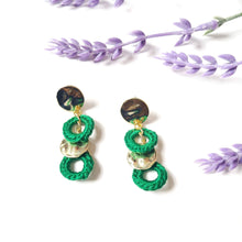Load image into Gallery viewer, Petite Circle and Gold Earrings