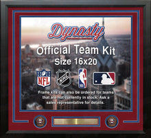 Load image into Gallery viewer, Philadelphia Phillies Custom MLB Baseball 16x20 Picture Frame Kit (Multiple Colors)
