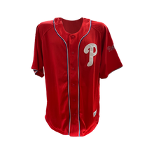 Load image into Gallery viewer, Philadelphia Phillies Red Logo Baseball Jersey