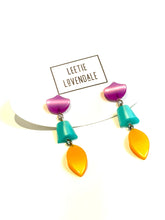 Load image into Gallery viewer, Alice Citrus Moonglow Statement Earrings *
