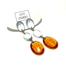 Load image into Gallery viewer, Smoke &amp; Mirror Statement Earrings *