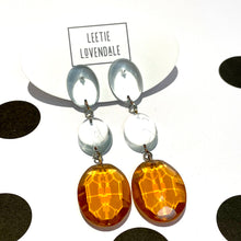 Load image into Gallery viewer, Smoke &amp; Mirror Statement Earrings *