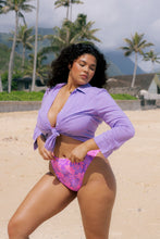Load image into Gallery viewer, Lilikoi Lavender Button Up