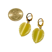 Load image into Gallery viewer, Sage Green Moonglow Leaf Cuff Hoops *