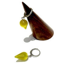 Load image into Gallery viewer, Olive Green Moonglow Midi Spike Cuff Hoops