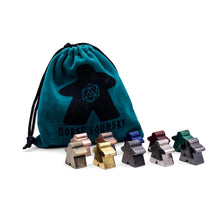 Load image into Gallery viewer, 10 Pack of Metal Meeples (Random Colors)