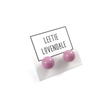 Load image into Gallery viewer, Mauve Purple Ball Stud Earrings