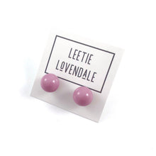 Load image into Gallery viewer, Mauve Purple Ball Stud Earrings