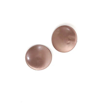 Load image into Gallery viewer, Metallic Brown Disc Stud Earrings