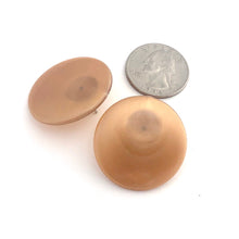 Load image into Gallery viewer, Metallic Copper Disc Stud Earrings