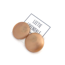 Load image into Gallery viewer, Metallic Copper Disc Stud Earrings