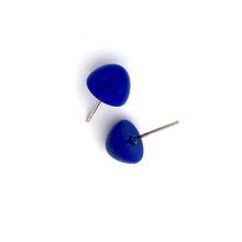 Load image into Gallery viewer, Cobalt Gumdrop Stud Earrings