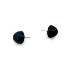 Load image into Gallery viewer, Black Gumdrop Stud Earring