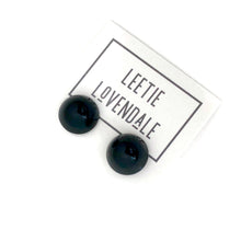 Load image into Gallery viewer, Black Gumdrop Stud Earring
