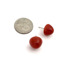 Load image into Gallery viewer, Carnelian Gumdrop Stud Earring