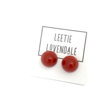 Load image into Gallery viewer, Carnelian Gumdrop Stud Earring