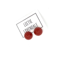 Load image into Gallery viewer, Carnelian Gumdrop Stud Earring