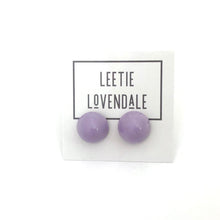 Load image into Gallery viewer, Lavender Gumdrop Stud Earring