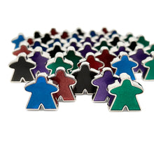 Load image into Gallery viewer, 10 Pack of Enamel Meeples (Random Colors)