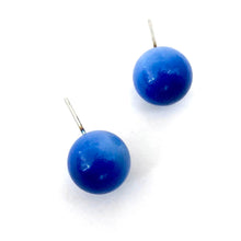 Load image into Gallery viewer, Sapphire Blue Moonglow Ball Stud Earrings