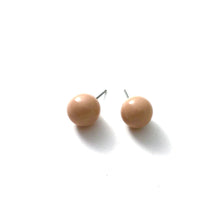 Load image into Gallery viewer, Taupe Ball Stud Earrings