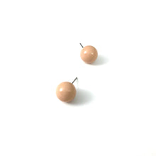 Load image into Gallery viewer, Taupe Ball Stud Earrings