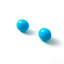 Load image into Gallery viewer, Turquoise Retro Button Stud Earrings