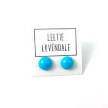 Load image into Gallery viewer, Turquoise Retro Button Stud Earrings