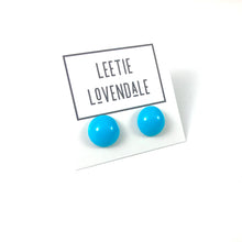 Load image into Gallery viewer, Turquoise Retro Button Stud Earrings