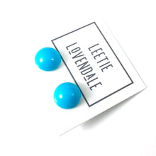 Load image into Gallery viewer, Turquoise Retro Button Stud Earrings