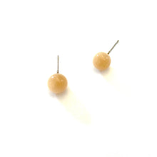 Load image into Gallery viewer, Champagne Moonglow Lucite Ball Stud Earrings