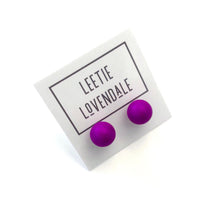 Load image into Gallery viewer, Violet Midi Ball Stud Earrings