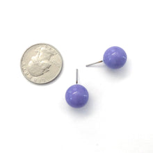 Load image into Gallery viewer, Iris Purple Ball Stud Earrings