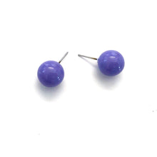 Load image into Gallery viewer, Iris Purple Ball Stud Earrings