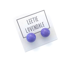 Load image into Gallery viewer, Iris Purple Ball Stud Earrings