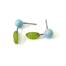 Load image into Gallery viewer, Blueberry Bud Geo Stud Earrings