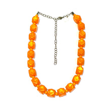 Load image into Gallery viewer, Orange Aura Glow Hex Marco Necklace