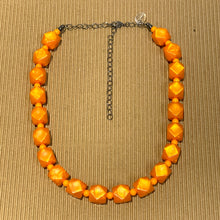 Load image into Gallery viewer, Orange Aura Glow Hex Marco Necklace