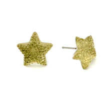 Load image into Gallery viewer, Golden Bling Star Sparkle Stud Earrings