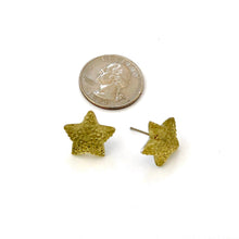 Load image into Gallery viewer, Golden Bling Star Sparkle Stud Earrings