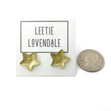 Load image into Gallery viewer, Golden Bling Star Sparkle Stud Earrings