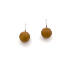 Load image into Gallery viewer, Terracotta Lucite Mini Ball Stud Earrings