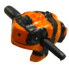 Load image into Gallery viewer, 1.5&quot; Extra Small Orange Dart Frog Musical Frog Percussion Instrument
